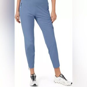 On Cloud Running Lightweight Pants Women's Small Blue Performance Ankle Zips 29"